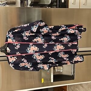 💕BLVD💕 Kimono Top ~ Semi Sheer Floral Print Small/Medium S/M NWOT